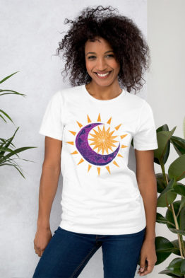 Sun Star Moon White T-Shirt